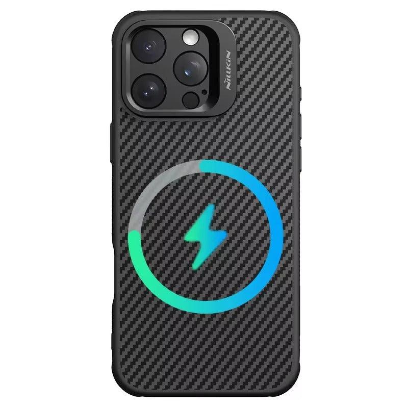 Premium iPhone Case — Aramid Fiber + TPU Magnetic Cover with Metal Frame Protection, Shockproof Full-Coverage Design & MagSafe Wireless Charging Support