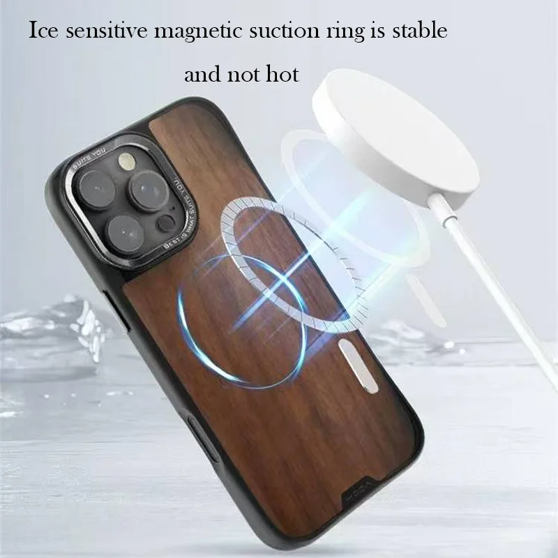 Premium iPhone Case — Kevlar Carbon Fiber Magnetic Cover with Shockproof Anti-Fingerprint Anti-Scratch Protection, Non-Slip Waterproof Design