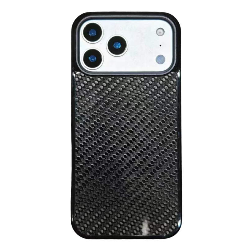 Premium iPhone Case — Real Woven Carbon Fiber MagSafe Cover with Shockproof Dual-Layer Full-Coverage Protection & Lightweight Non-Slip Design
