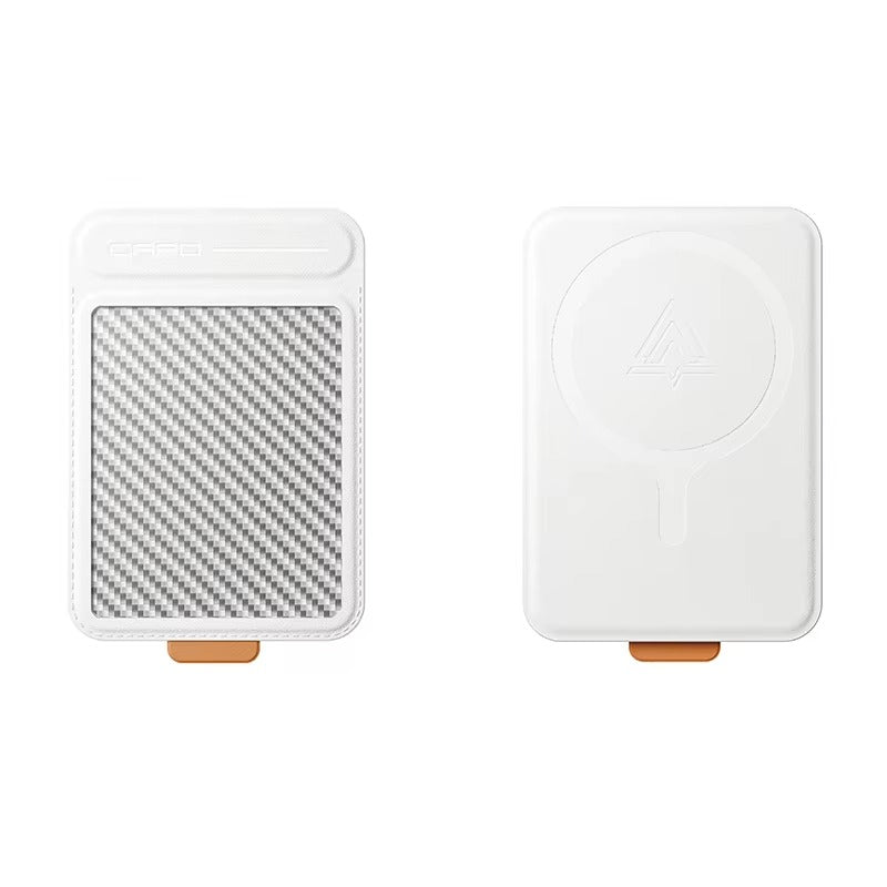 Premium iPhone MagSafe Card Holder with Stand, Genuine Carbon Fiber Business Wallet with RFID Protection & Secure Credit Card Storage