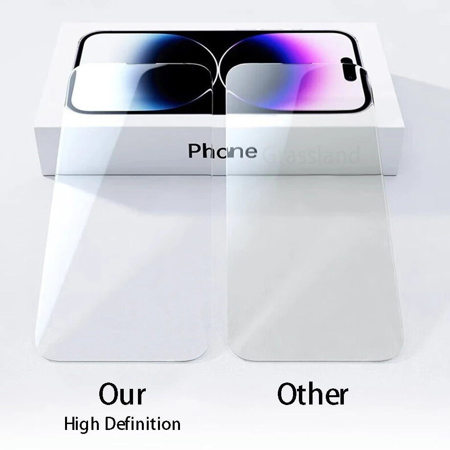 Premium iPhone Tempered Glass Screen Protector 4PCS – HD Clear Anti-Scratch, Anti-Shatter Full Protection Glass Film
