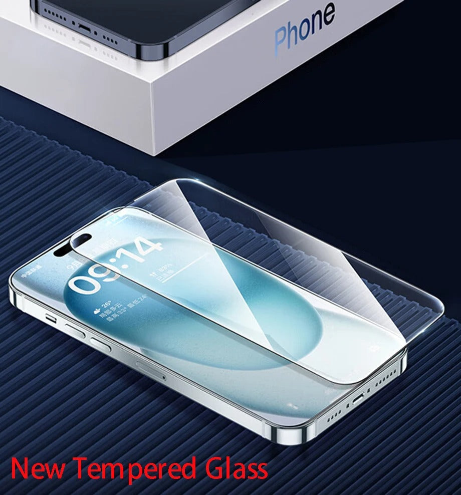 Premium iPhone Tempered Glass Screen Protector 4PCS – HD Clear Anti-Scratch, Anti-Shatter Full Protection Glass Film