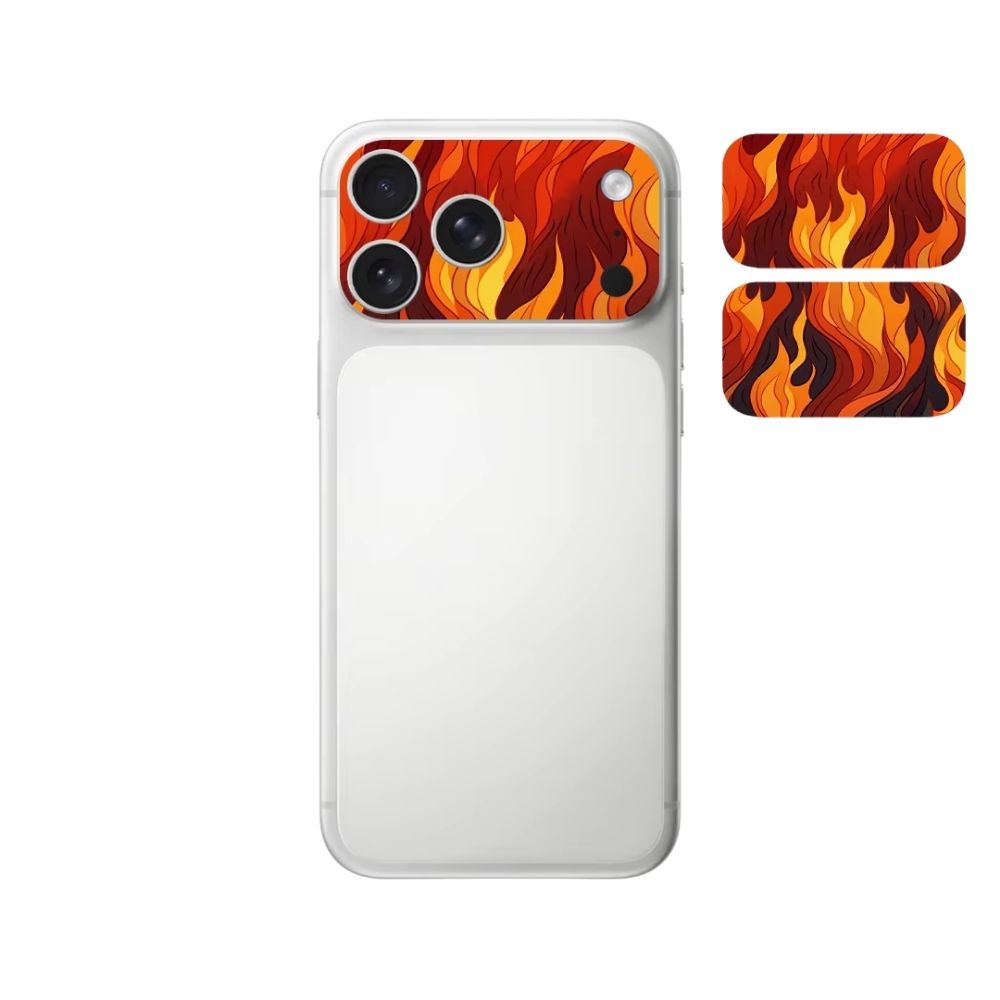 Refined iPhone Camera Lens Vinyl Skin, Scratch-Proof Protective Wrap with Deep Waves Design, Precision Fit & Signal-Safe Coverage