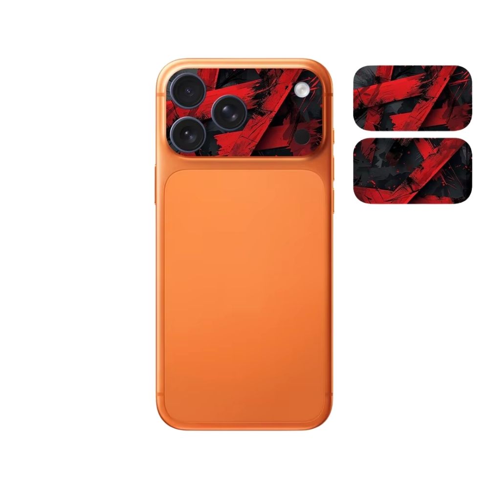 Refined iPhone Camera Lens Vinyl Skin, Scratch-Proof Protective Wrap with Deep Waves Design, Precision Fit & Signal-Safe Coverage