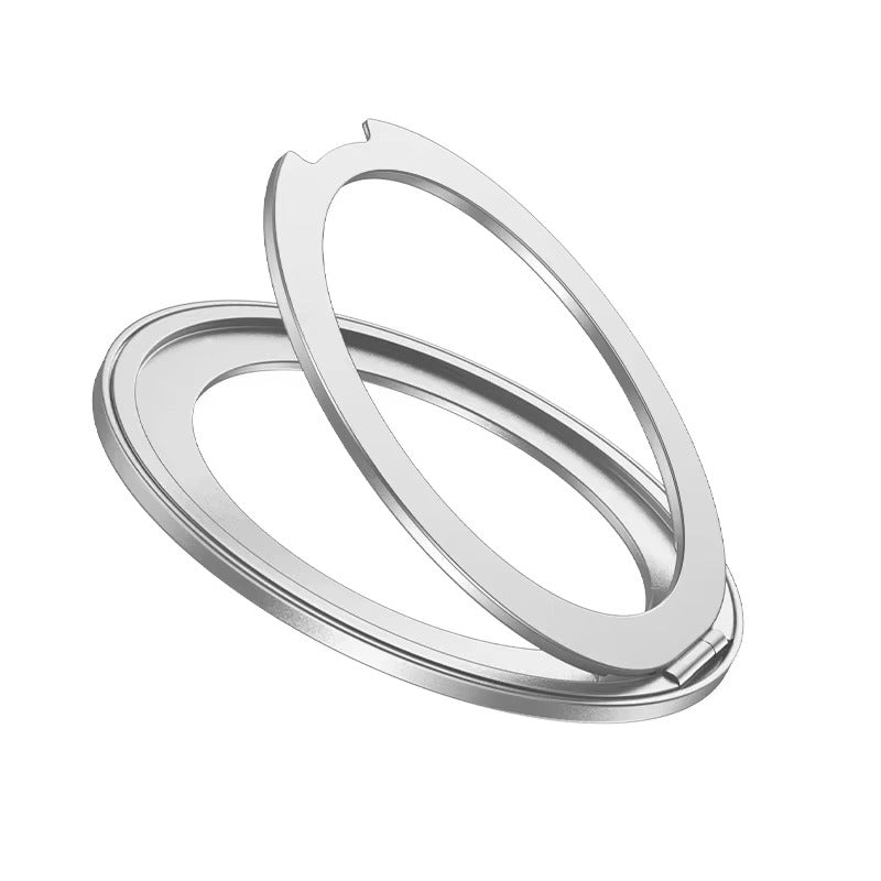 Refined iPhone Magnetic Ring Phone Holder, Slim Aluminum Metal Grip with 360° Rotation, Multi-Angle Stand & Secure MagSafe Hold