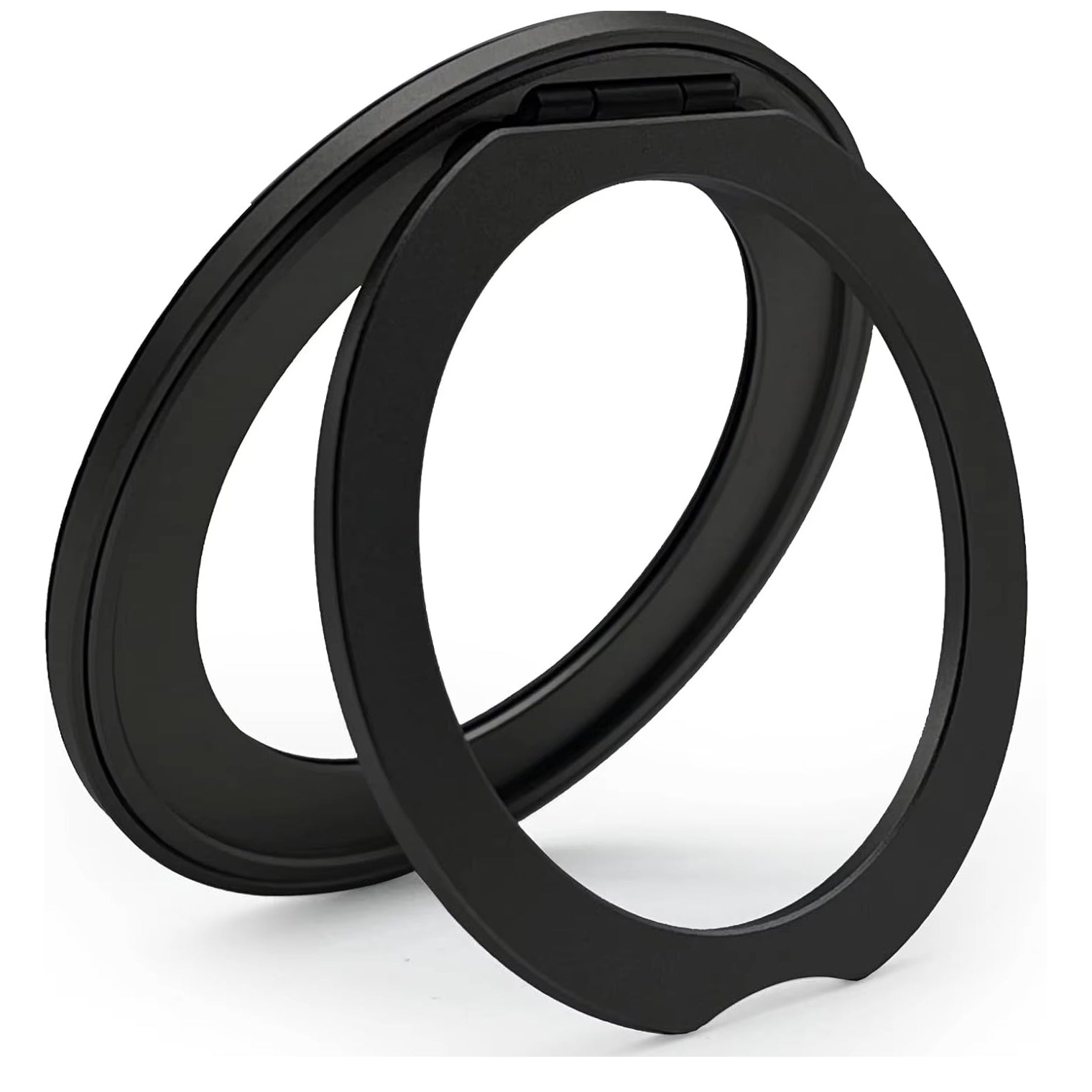 Refined iPhone Magnetic Ring Phone Holder, Slim Aluminum Metal Grip with 360° Rotation, Multi-Angle Stand & Secure MagSafe Hold