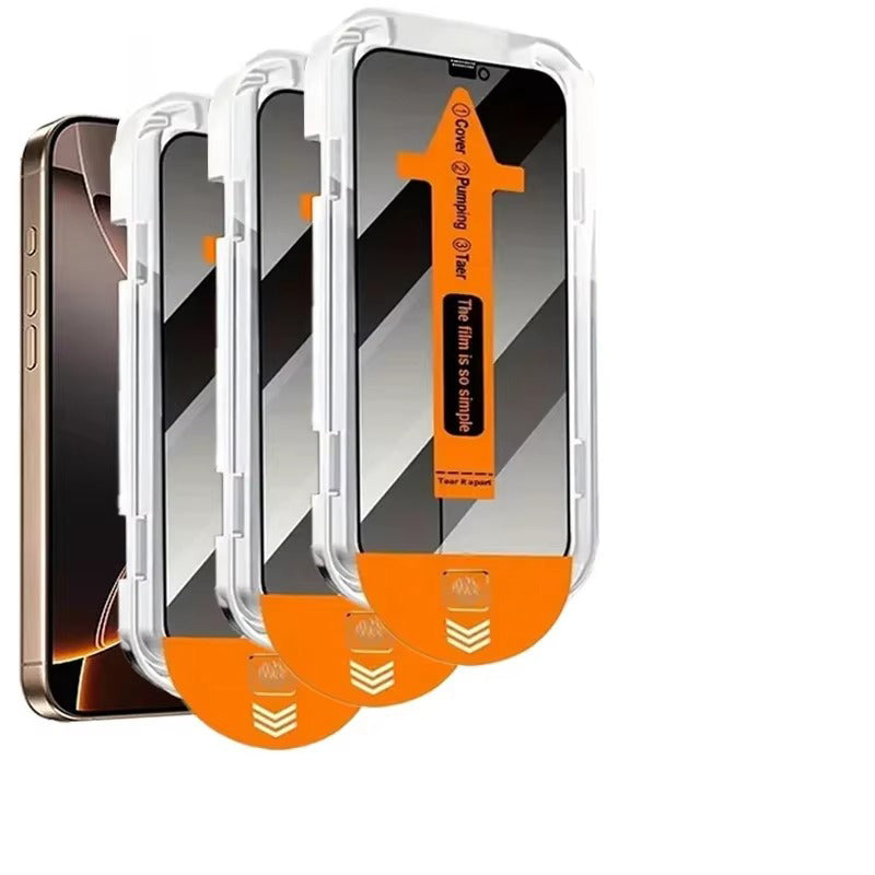 Refined iPhone Privacy Screen Protector – Anti-Spy Tempered Glass with Full Display Coverage, Scratch-Resistant & Shatter-Protective Front Screen Shield