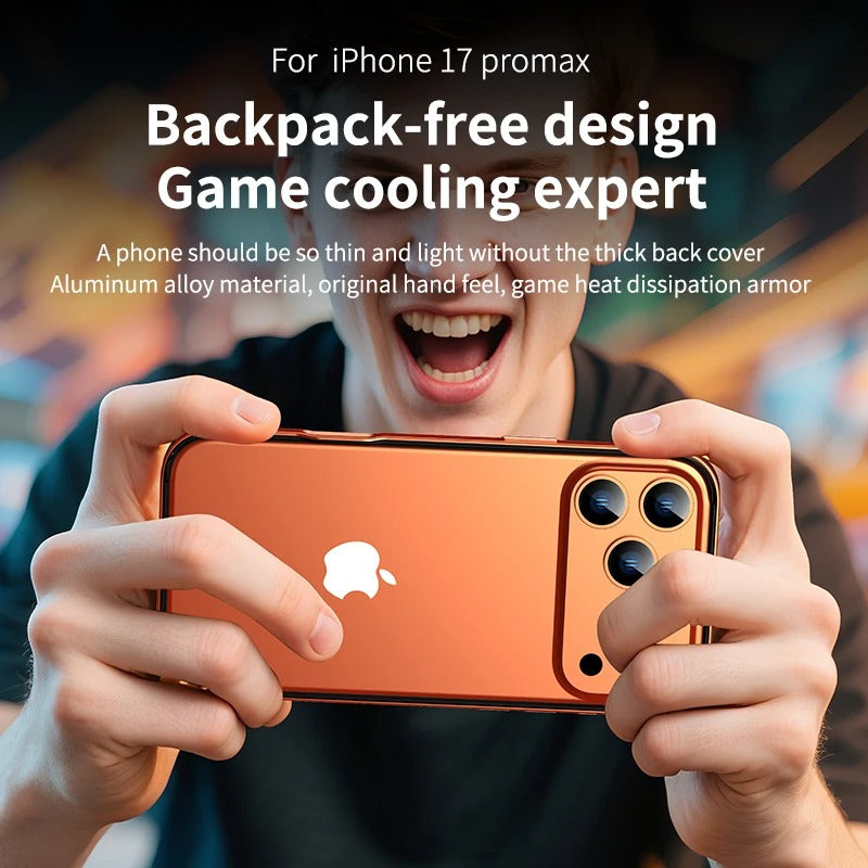 Rugged iPhone Case — Aluminum Metal Frame Bumper Cover with Silicone Protection and Shockproof Durable Design