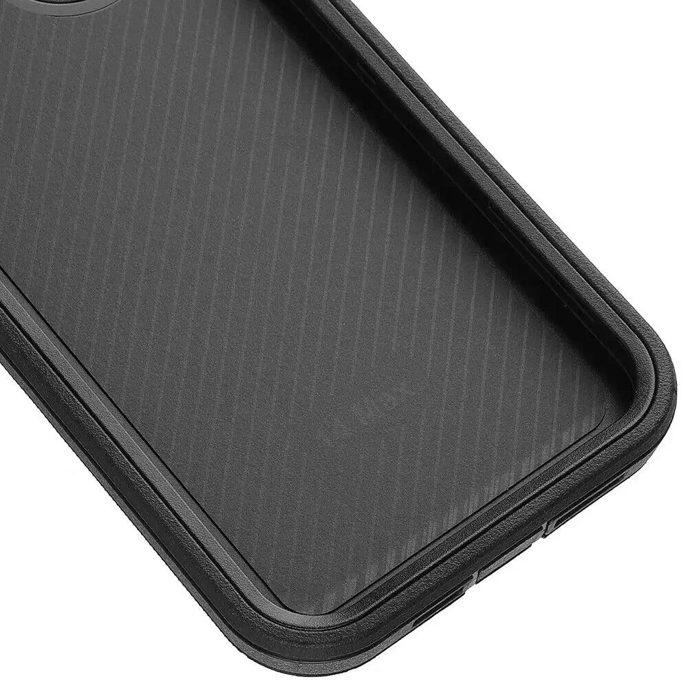 Rugged iPhone Case — Military-Grade Heavy-Duty Armor Box Cover with Belt Clip, Dual-Layer Shockproof Protection, Kickstand and Non-Slip Dustproof Design