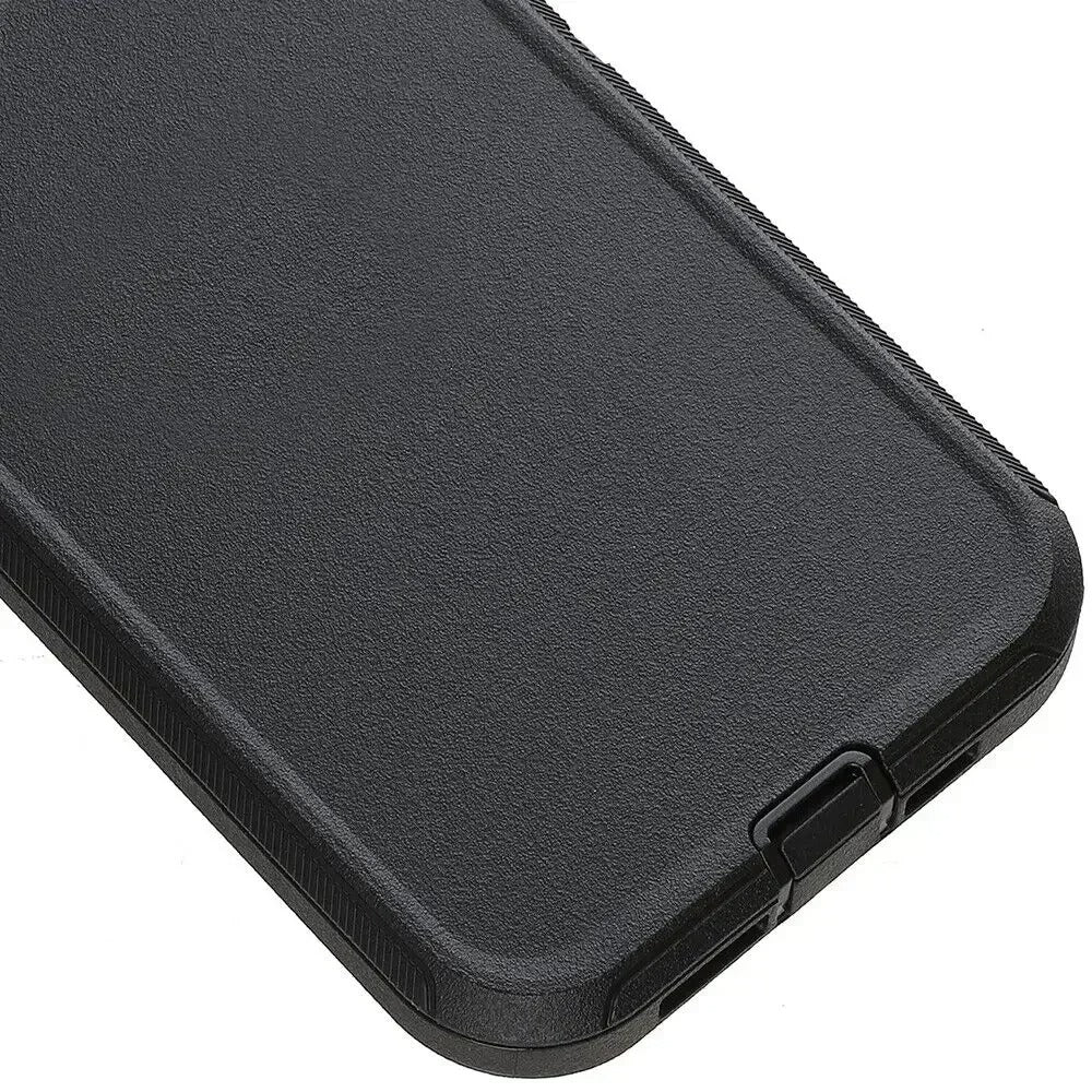 Rugged iPhone Case — Military-Grade Heavy-Duty Armor Box Cover with Belt Clip, Dual-Layer Shockproof Protection, Kickstand and Non-Slip Dustproof Design