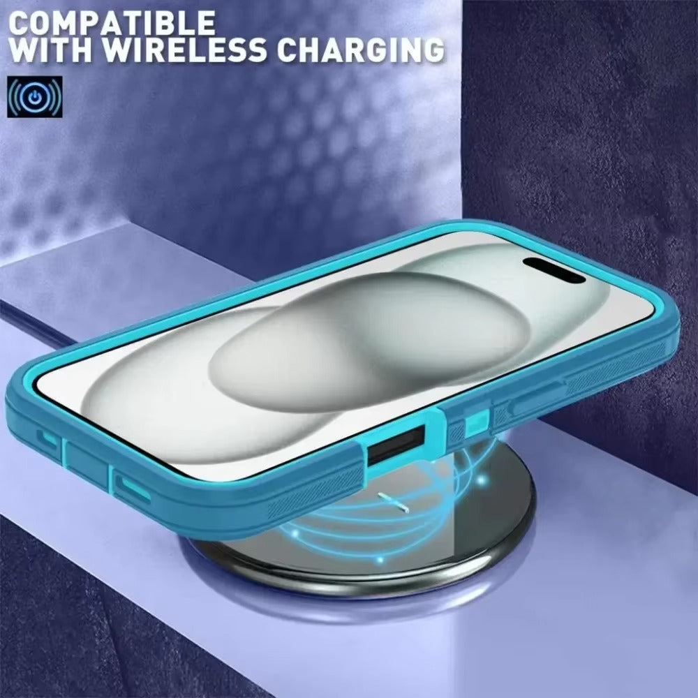 Rugged iPhone Case — Ott Armor Shockproof Defender Cover with Dual-Layer PC+TPU Protection, Drop-Proof Full-Coverage Design & Matte Non-Slip Finish