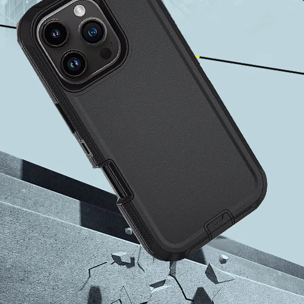 Rugged iPhone Case — Ott Armor Shockproof Defender Cover with Dual-Layer PC+TPU Protection, Drop-Proof Full-Coverage Design & Matte Non-Slip Finish