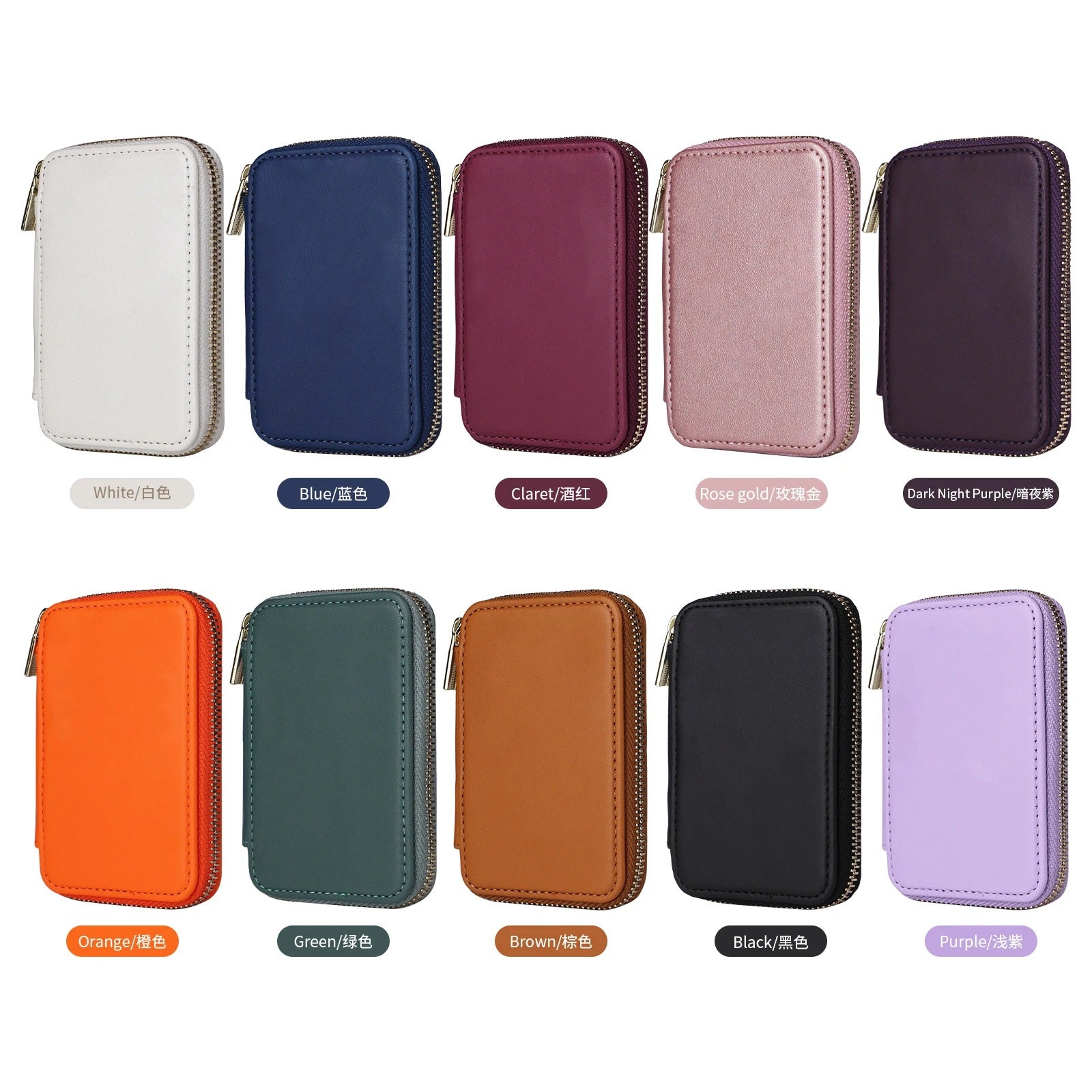 Refined iPhone Magnetic Leather Wallet, MagSafe-Compatible Card Holder with RFID Blocking, Slim Storage Design with Lanyard Support