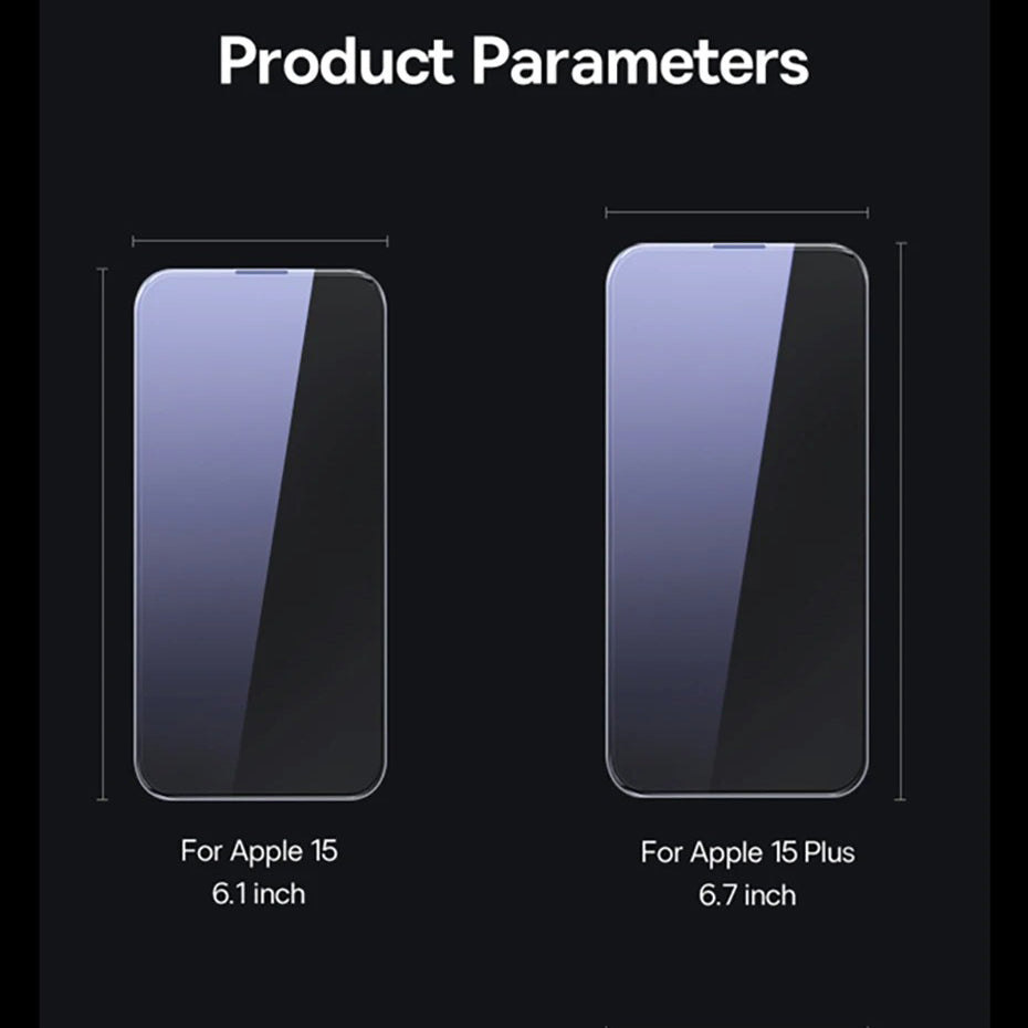 Ultra-Slim iPhone Anti-Peeping Screen Protector – Clear Edge Privacy Tempered Glass with Discreet Viewing Protection, Smooth Touch & Scratch Resistance