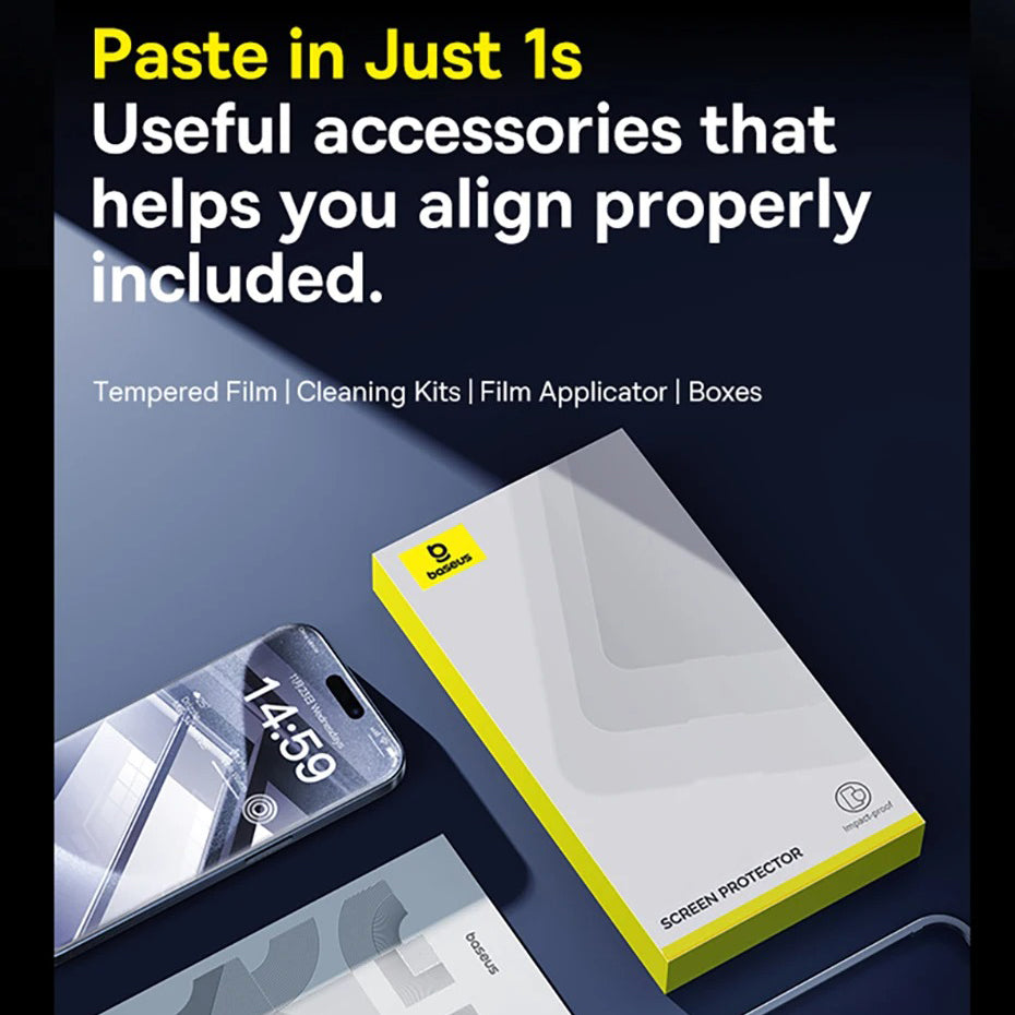 Ultra-Slim iPhone Anti-Peeping Screen Protector – Clear Edge Privacy Tempered Glass with Discreet Viewing Protection, Smooth Touch & Scratch Resistance