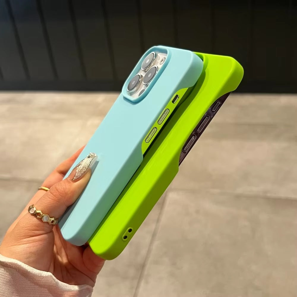 Ultra-Slim iPhone Case — Soft Silicone Pure-Color Matte Cover with Lightweight Shockproof TPU Design and Anti-Fingerprint Non-Slip Finish