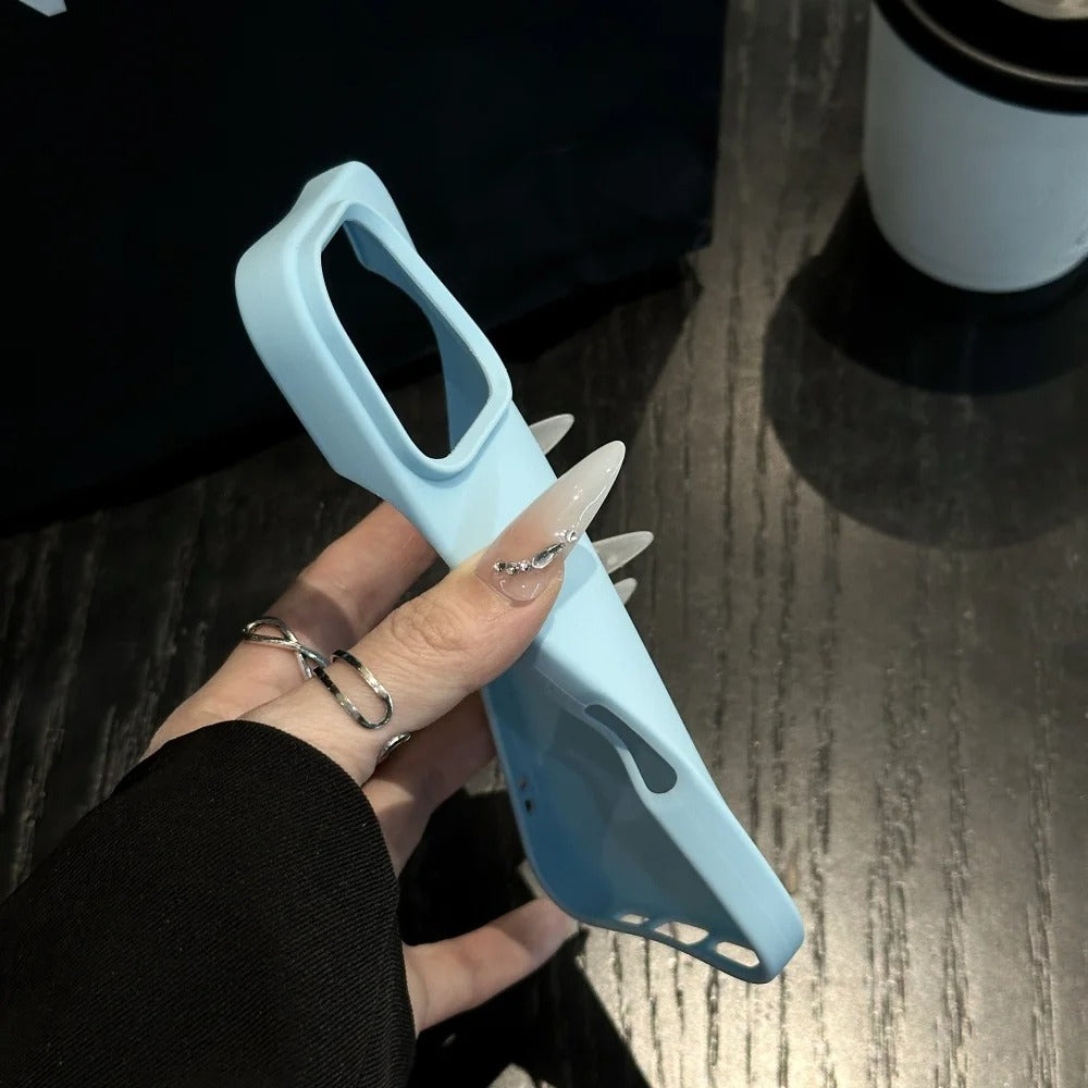 Ultra-Slim iPhone Case — Soft Silicone Pure-Color Matte Cover with Lightweight Shockproof TPU Design and Anti-Fingerprint Non-Slip Finish