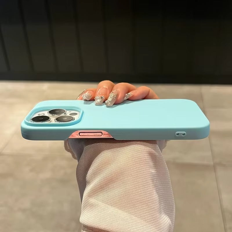 Ultra-Slim iPhone Case — Soft Silicone Pure-Color Matte Cover with Lightweight Shockproof TPU Design and Anti-Fingerprint Non-Slip Finish