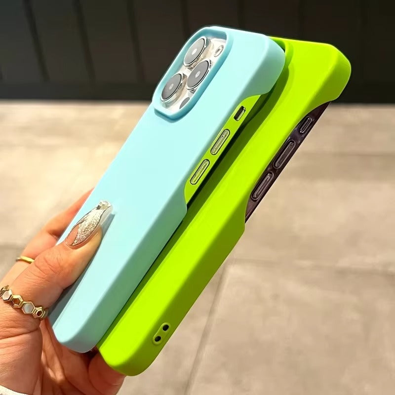 Ultra-Slim iPhone Case — Soft Silicone Pure-Color Matte Cover with Lightweight Shockproof TPU Design and Anti-Fingerprint Non-Slip Finish