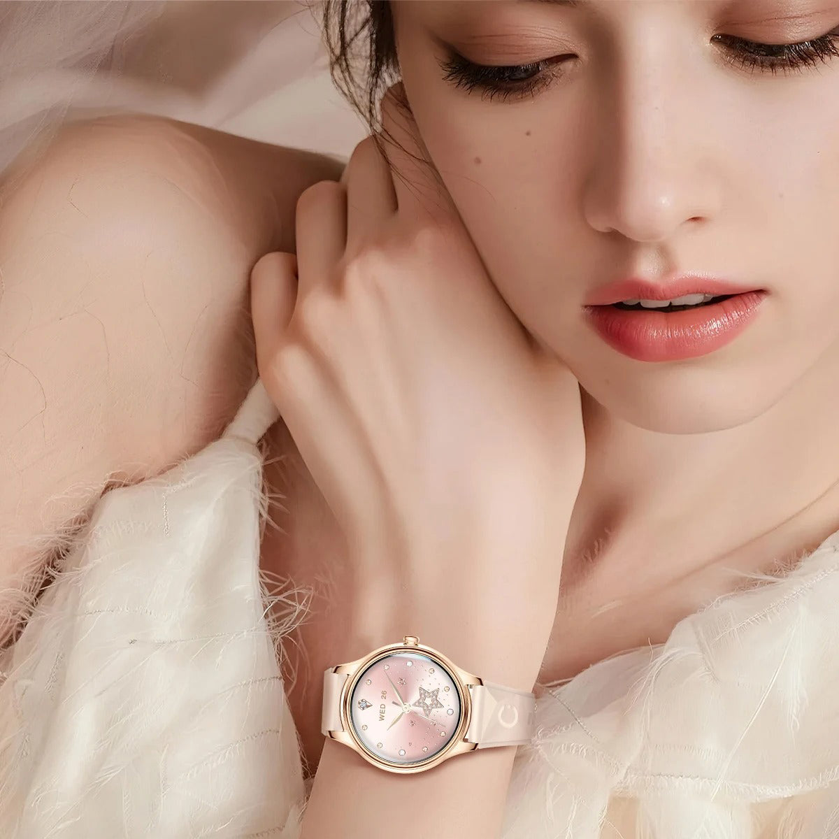 Ultra-Thin AMOLED Smart Watch with 1.32″ Round Display, Health Monitoring, Bluetooth Calling, Lightweight Fashion Fitness Tracker