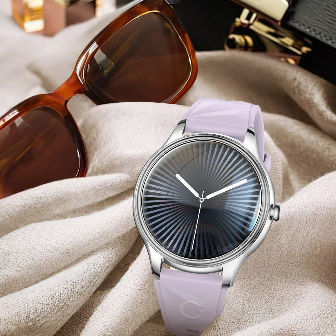 Ultra-Thin AMOLED Smart Watch with 1.32″ Round Display, Health Monitoring, Bluetooth Calling, Lightweight Fashion Fitness Tracker