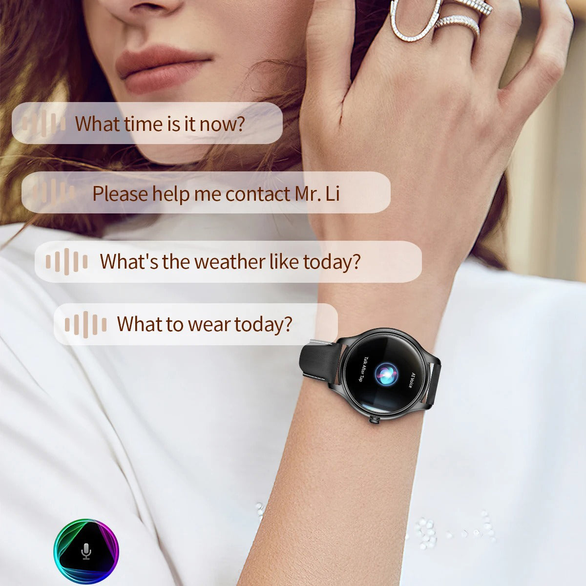 Ultra-Thin AMOLED Smart Watch with 1.32″ Round Display, Health Monitoring, Bluetooth Calling, Lightweight Fashion Fitness Tracker