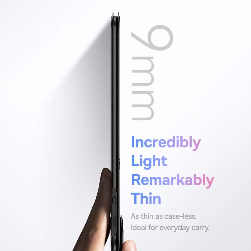 Ultra-Thin Keyboard Case for Tablets with Detachable Magnetic Keyboard, Drop-Resistant Leather Cover & Portable Work Setup