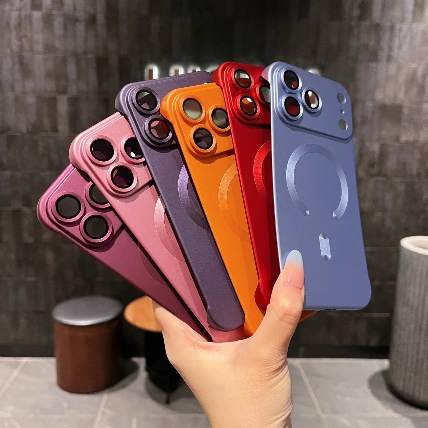 Ultra-Thin iPhone Case — PC Frameless Half-Wrapped Shockproof Cover, Anti-Fingerprint, Non-Slip, Lightweight Protective Design