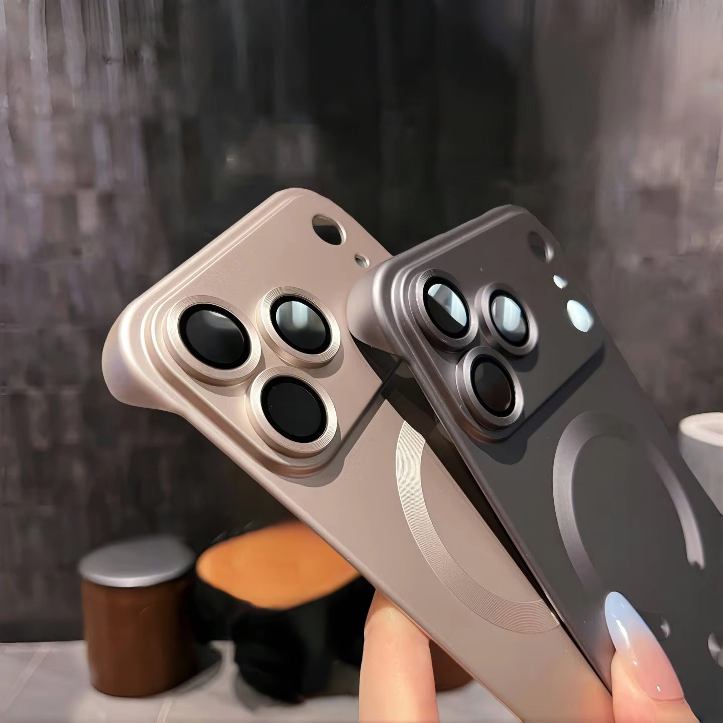 Ultra-Thin iPhone Case — PC Frameless Half-Wrapped Shockproof Cover, Anti-Fingerprint, Non-Slip, Lightweight Protective Design