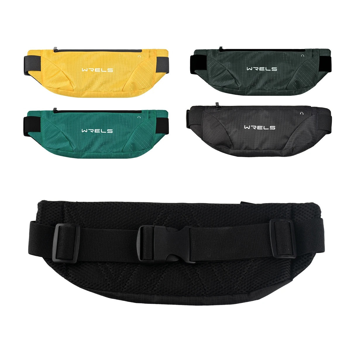 Ultra-Thin Running Waist Bag with Waterproof Elastic Design, Close-Fit Sports Belt, Lightweight Hands-Free Phone Pouch for Fitness & Outdoor Use